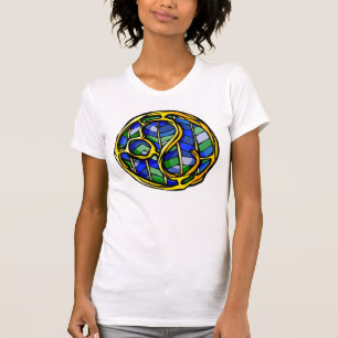 T-shirt Belle Pierre Précieuse Bleue Symbole Lion