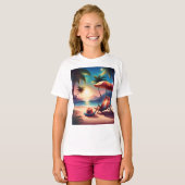 T-shirt belle plage (Devant entier)