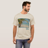 T-shirt Belle plage tropicale Belize Beach Caraïbes mer (Devant entier)