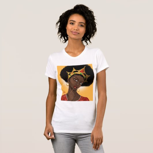 T-shirt Belle Reine noire (Devant entier)