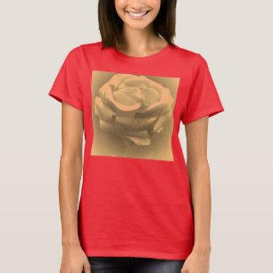 T-shirt Belle rose rose Gros plan Vieux photo