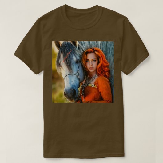 T-shirt belle rousse 4 (Design devant)
