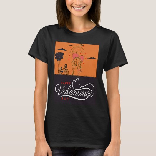 T-shirt belle Saint Valentin pour les enfants et les amour (Devant)