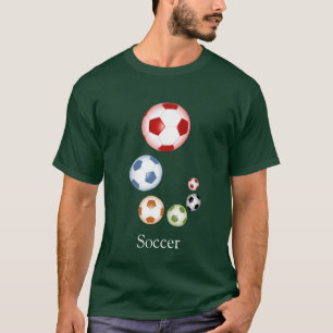 T-shirt Belle série de ballons de football