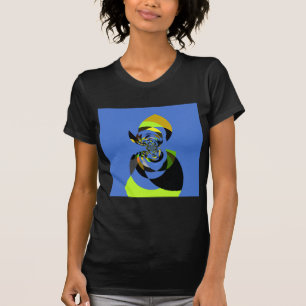 T-shirt Belle silhouette féminine colorée illustrations