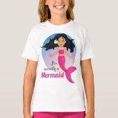 T-shirt Belle Sirène Princesse Sous Les Filles De La Mer (Devant)