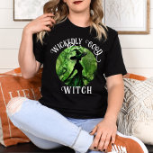 T-shirt Belle Sorcière Peinte Vert & Noir