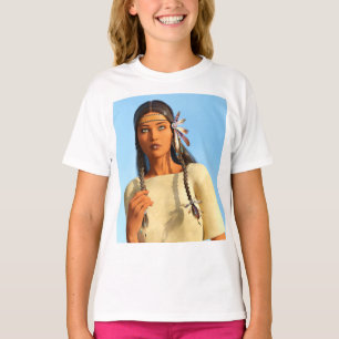 T-shirt Belle tenue autochtone amérindienne