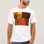 T-shirt Belle Terre Art Abstrait Imprimer (Devant)