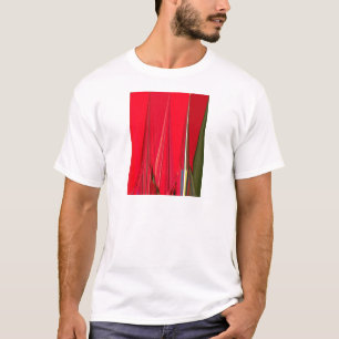 T-shirt Belle texture rouge Couleur Art Abstrait