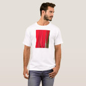 T-shirt Belle texture rouge Couleur Art Abstrait (Devant entier)