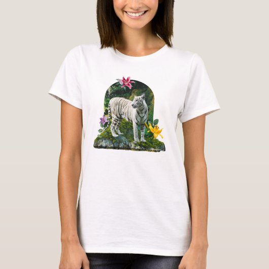 T-shirt Belle Tigre Blanche (Devant)