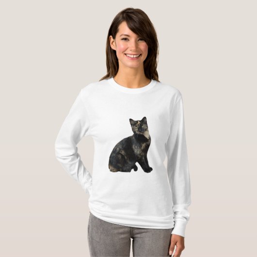 T-shirt Belle Tortie Chat, Tortoiseshell, Chat, Kitten (Devant entier)