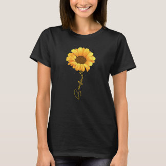 T-shirt Belle tournesol avec chemise de tournesol en lettr