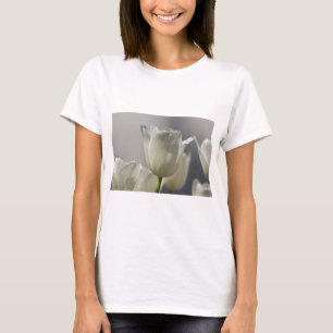 T-shirt Belle Tulipe de printemps blanche