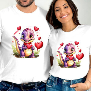 T-shirt Belle Valentine Dragon Adorable Dragon Lovethemé
