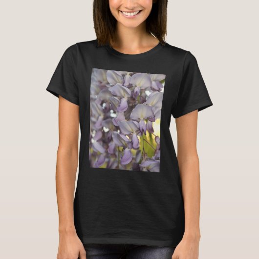 T-shirt Belle Wisteria Blooms Fermer Photographie (Devant)