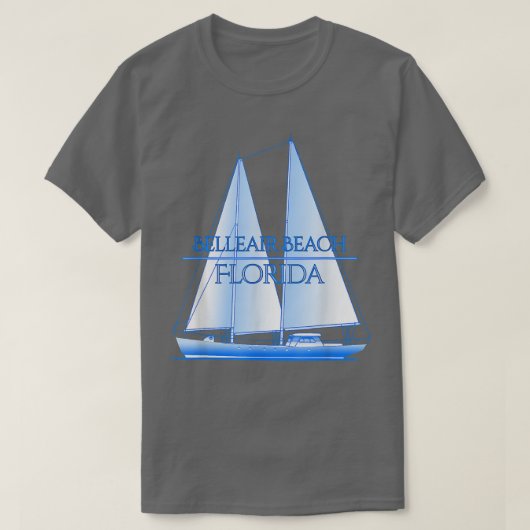 T-shirt Belleair Beach Florida Coastal Nautical Sailing Sa (Design devant)