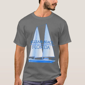 T-shirt Belleair Beach Florida Coastal Nautical Sailing Sa