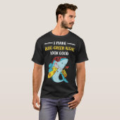 T-shirt Belles algues bleu-vert (Devant entier)