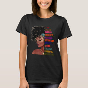 T-shirt Belles femmes noires Afro Reine noire Black Girl