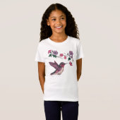 T-Shirt Belles fleurs et colibri (Devant entier)