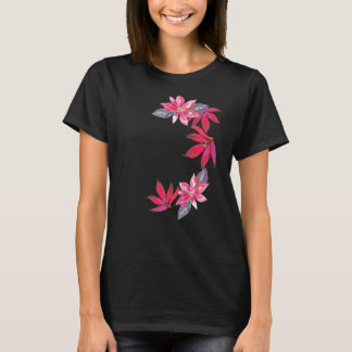 T-shirt Belles fleurs et motif de fleurs pour l'été