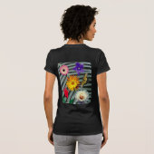 T-shirt Belles fleurs et papillon (Dos entier)
