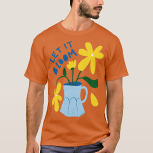 T-shirt Belles fleurs jaunes