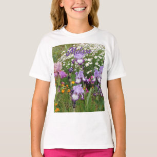 T-shirt Belles Iris Violets fleurs florale Jardin
