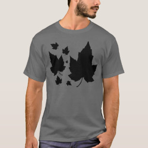 T-shirt Belles silhouettes feuilles d'érable