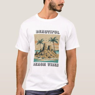 T-shirt Belles Vibes De Plage Un Coucher De Soleil De Chât