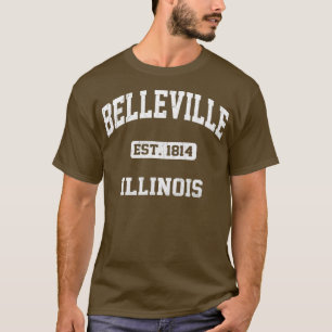 T-shirt Belleville Illinois IL Etat vintage Style sportif