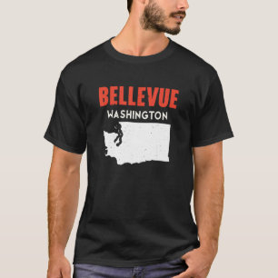 T-shirt Bellevue Washington USA State America Travel Washi