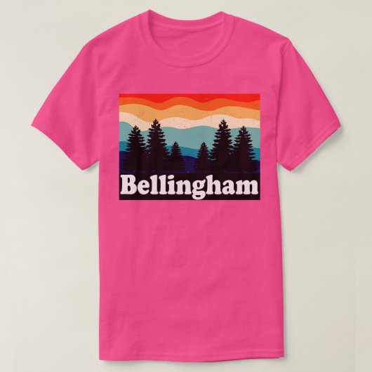 T-shirt Bellingham Washington Retro (Design devant)