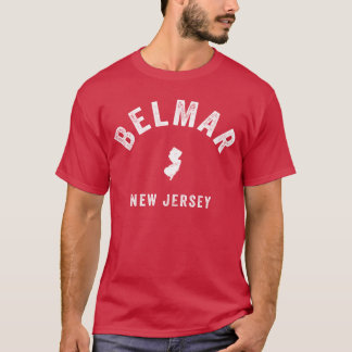 T-shirt Belmar New Jersey NJ Vintage années 70 Athlétisme