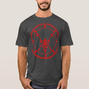 T-shirt Belzebub Ars Goetia Sigil Red