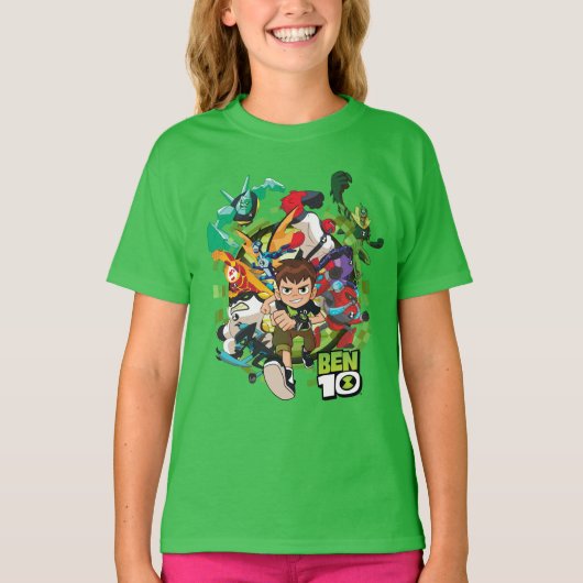 T-shirt Ben 10 Alien Rush Graphic (Devant)