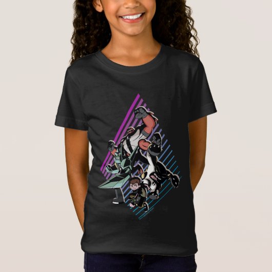 T-Shirt Ben 10 Retro Alien Group Graphic (Devant)