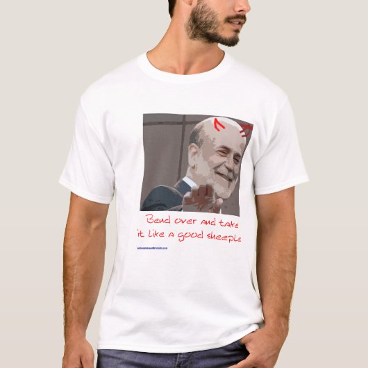 T-shirt Ben Bernanke est Satan (Devant)