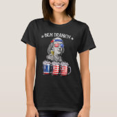 T-shirt Ben Drankin 4 juillet Benjamin Franklin Beer Ame (Devant)
