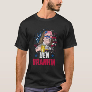 T-shirt Ben Drankin 4 juillet Benjamin Franklin Hommes Fem