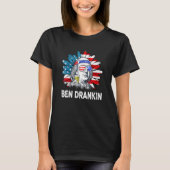 T-shirt Ben Drankin 4 juillet Benjamin Franklin Hommes Fem (Devant)