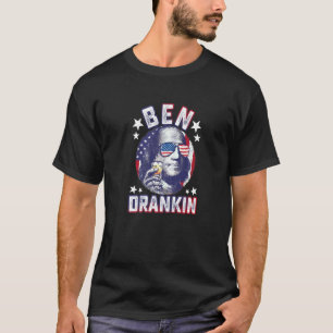 T-shirt Ben Drankin 4 juillet Benjamin Franklin Hommes Fem