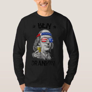 T-shirt Ben Drankin 4 juillet Benjamin Franklin Hommes Fem