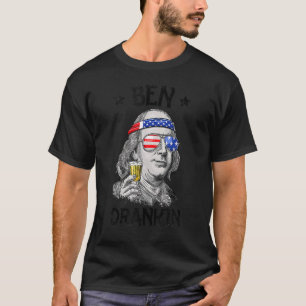 T-shirt Ben Drankin 4 juillet Benjamin Franklin Hommes Fem