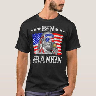 T-shirt Ben Drankin 4 juillet Benjamin Franklin Men