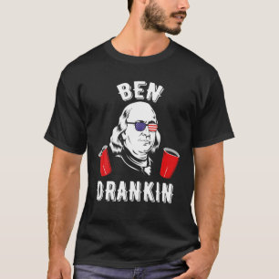 T-shirt Ben Drankin Benjamin Franklin Lunettes De Soleil 4