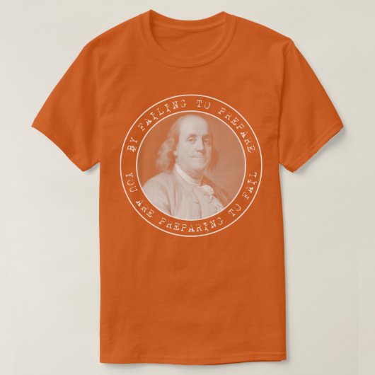 T-shirt Ben Franklin Benjamin Franklin Cercles de citation (Design devant)