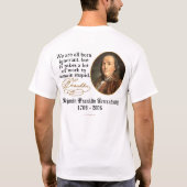 T-shirt Ben Franklin - ignorance (Dos)